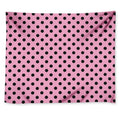 Pink And Black Polka Dot Pattern Print Tapestry
