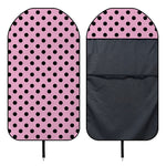 Pink And Black Polka Dot Pattern Print Waterproof Car Seat Cover