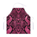 Pink And Black Snakeskin Print Adjustable Apron