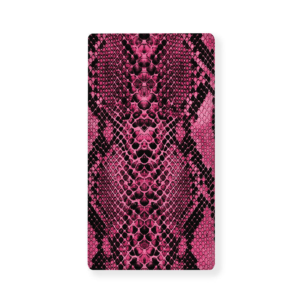 Pink And Black Snakeskin Print Baby Crib Sheet