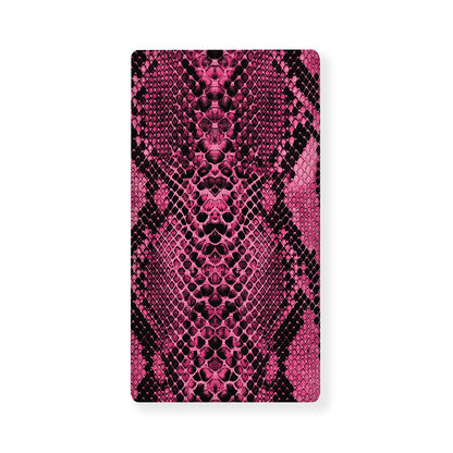 Pink And Black Snakeskin Print Baby Crib Sheet