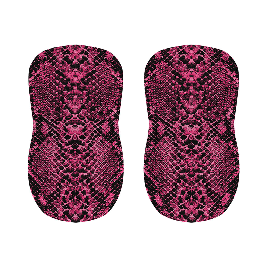 Pink And Black Snakeskin Print Bar Stool Covers