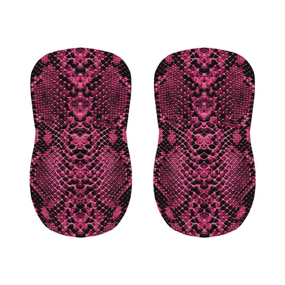 Pink And Black Snakeskin Print Bar Stool Covers