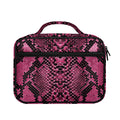 Pink And Black Snakeskin Print Briefcase Bible Bag