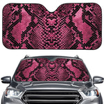 Pink And Black Snakeskin Print Car Windshield Sun Shade