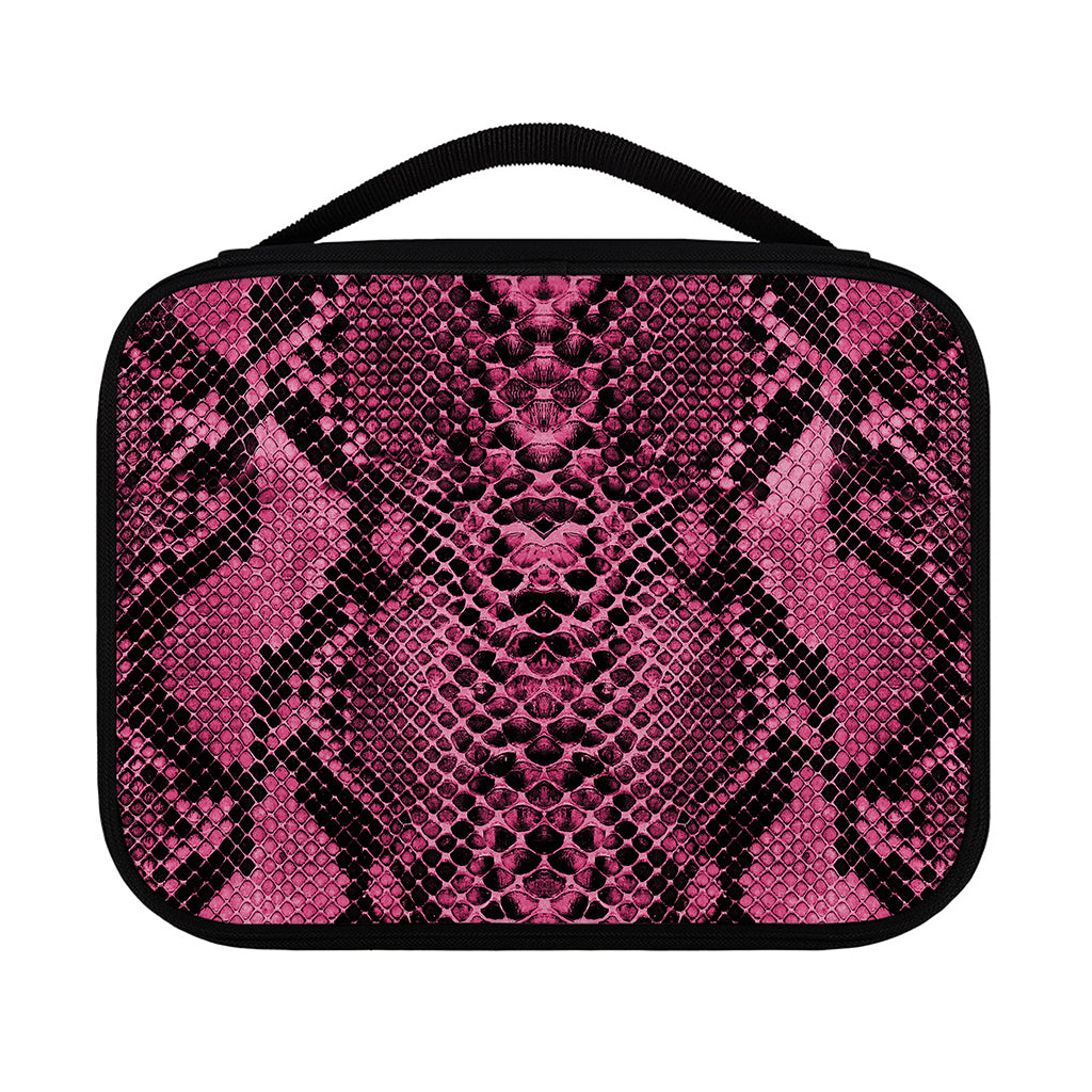 Pink And Black Snakeskin Print Classic Bible Case