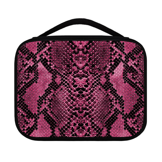 Pink And Black Snakeskin Print Classic Bible Case