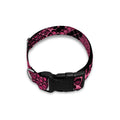 Pink And Black Snakeskin Print Dog Collar