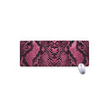 Pink And Black Snakeskin Print Extended Mouse Pad