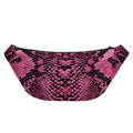 Pink And Black Snakeskin Print Fanny Pack