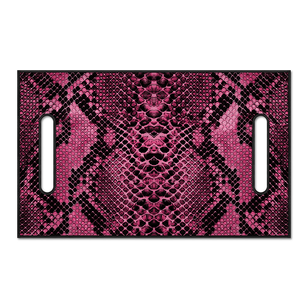 Pink And Black Snakeskin Print Golf Cart Seat Cover