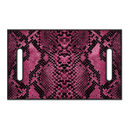 Pink And Black Snakeskin Print Golf Cart Seat Cover