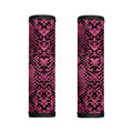Pink And Black Snakeskin Print Handle Covers