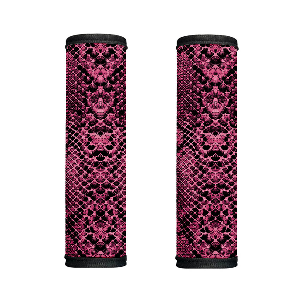 Pink And Black Snakeskin Print Handle Covers