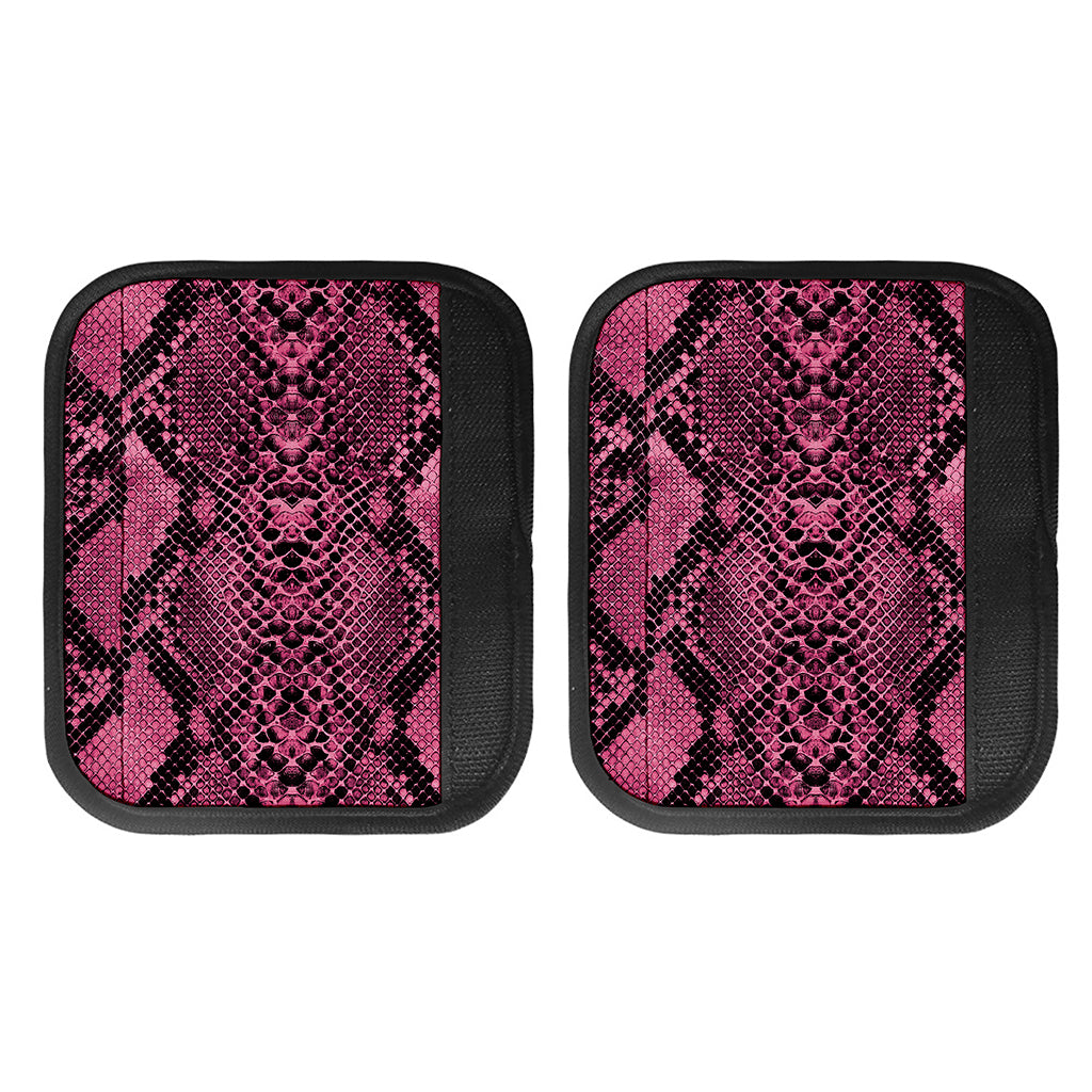 Pink And Black Snakeskin Print Handle Covers