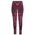 Pink And Black Snakeskin Print High-Waisted Pocket Leggings