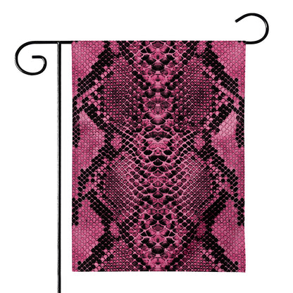 Pink And Black Snakeskin Print House Flag