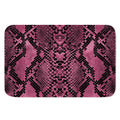 Pink And Black Snakeskin Print Indoor Door Mat