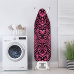 Pink And Black Snakeskin Print Ironing Board Cover
