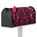 Pink And Black Snakeskin Print Mailbox Cover
