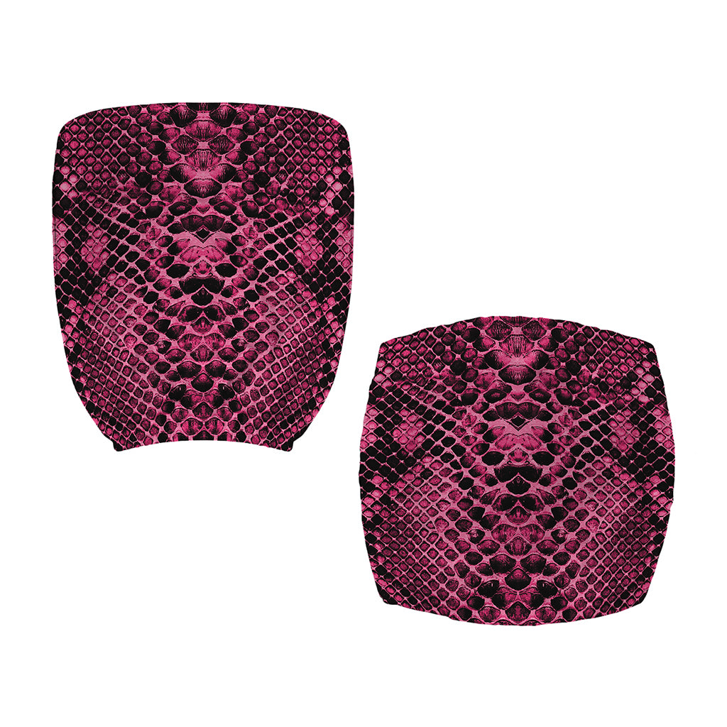 Pink And Black Snakeskin Print Office Chair Cover