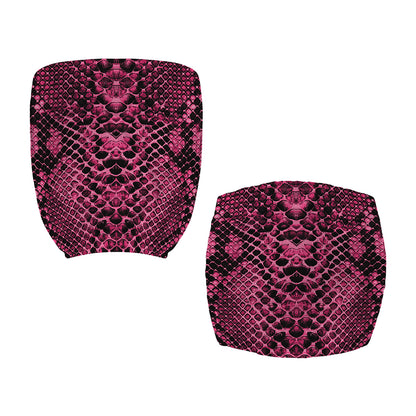 Pink And Black Snakeskin Print Office Chair Cover