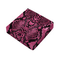 Pink And Black Snakeskin Print Outdoor Seat Cushion Cover