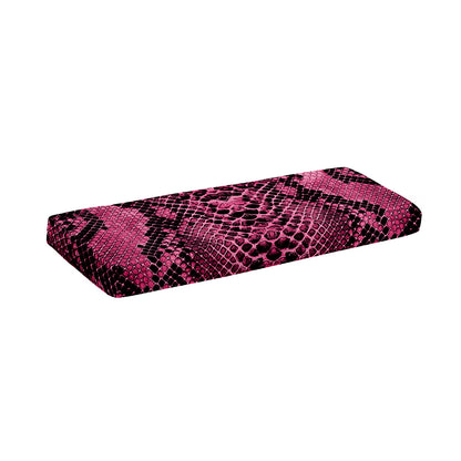 Pink And Black Snakeskin Print Piano Keyboard Cover