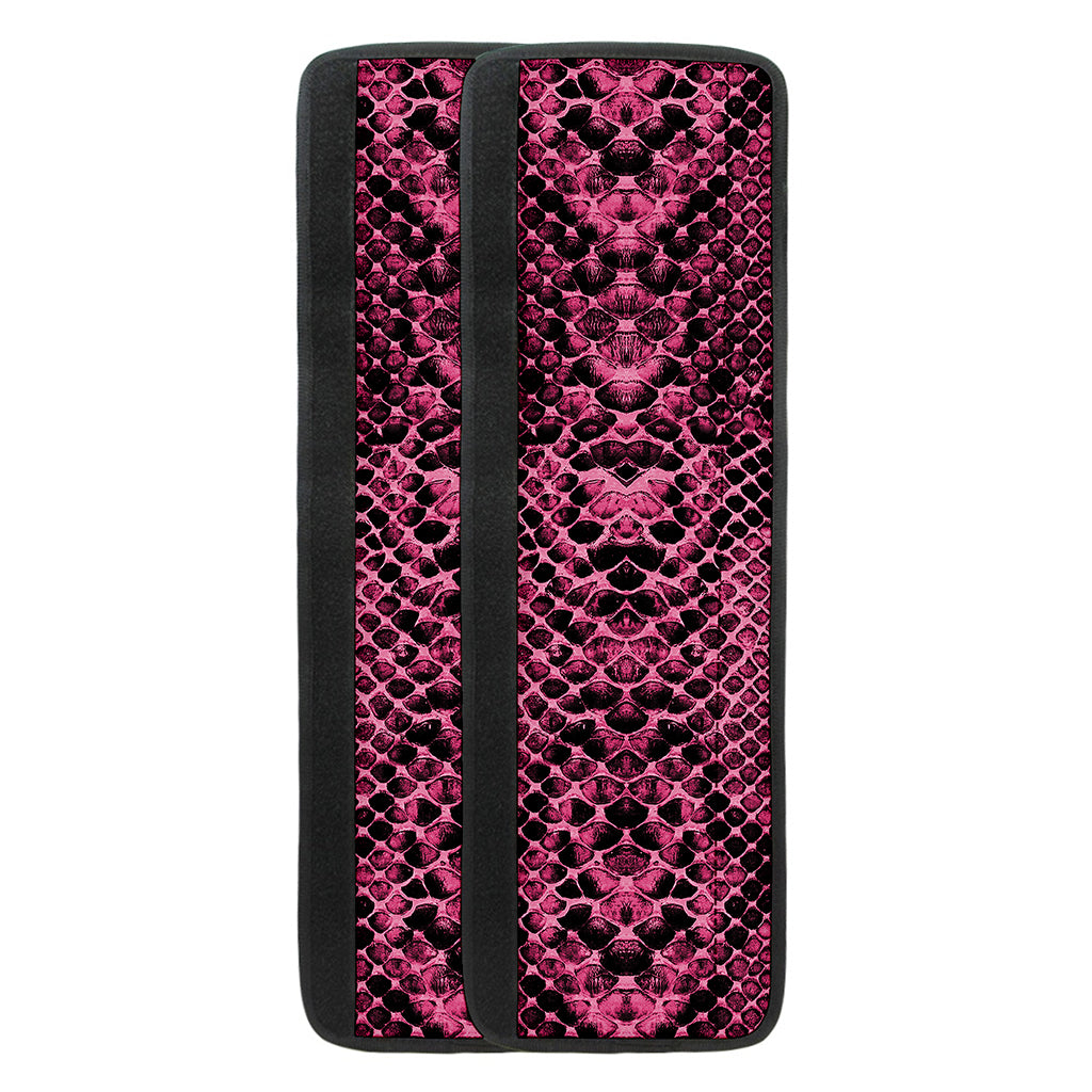 Pink And Black Snakeskin Print Refrigerator Handle Covers