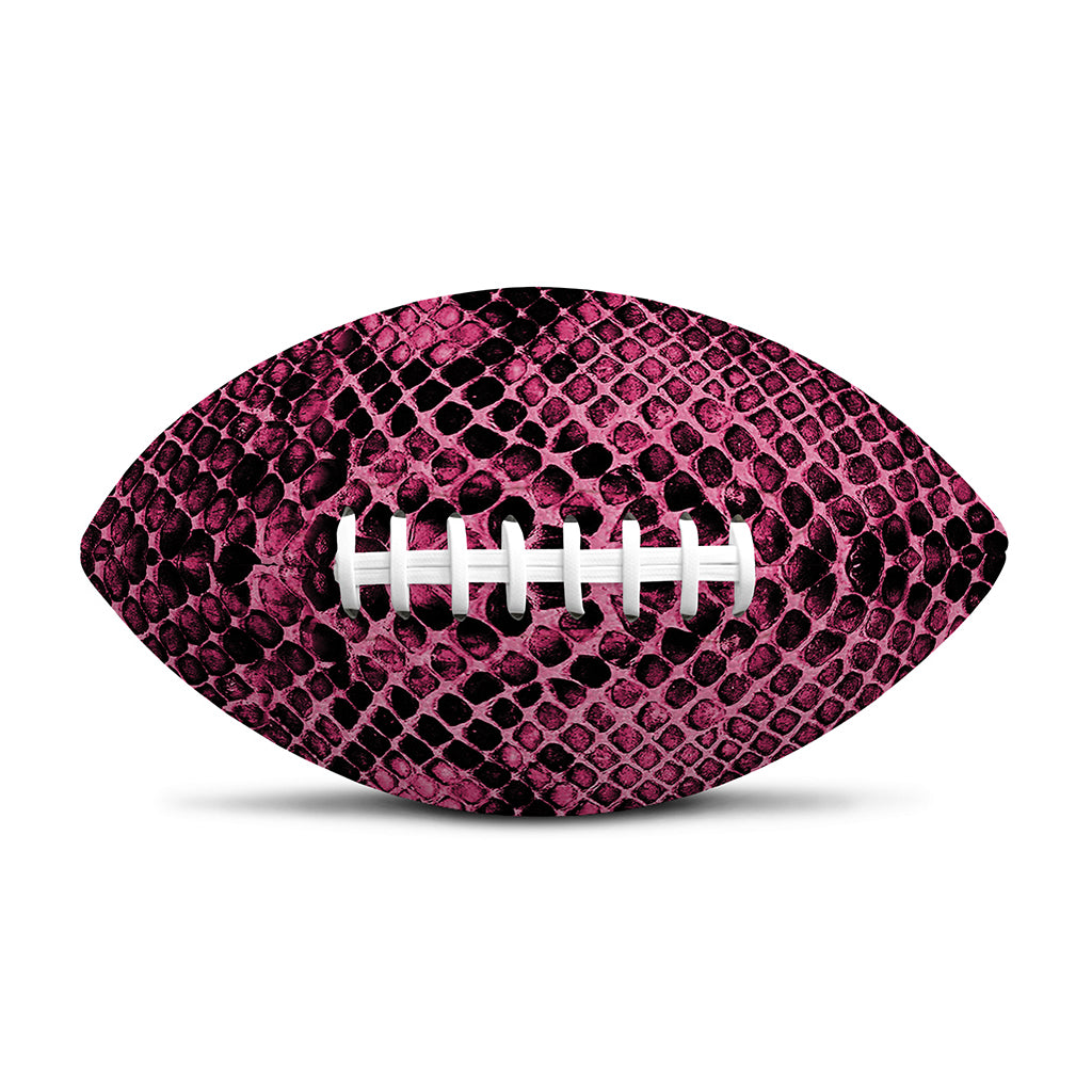 Pink And Black Snakeskin Print Rugby Ball