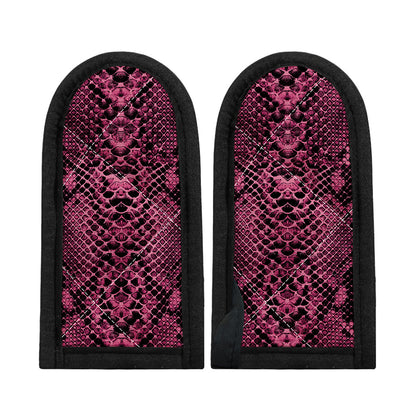 Pink And Black Snakeskin Print Skillet Handle Cover