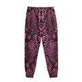 Pink And Black Snakeskin Print Sweatpants