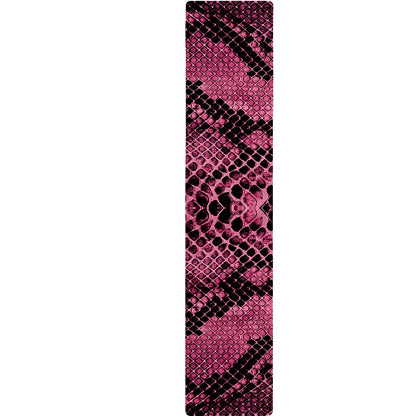 Pink And Black Snakeskin Print Table Runner