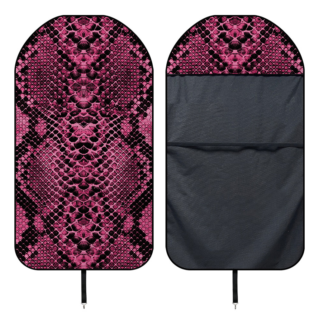Pink And Black Snakeskin Print Waterproof Car Seat Cover