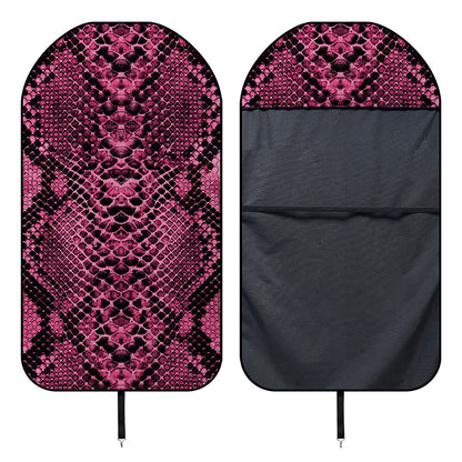 Pink And Black Snakeskin Print Waterproof Car Seat Cover