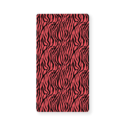 Pink And Black Tiger Stripe Print Baby Crib Sheet