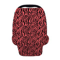 Pink And Black Tiger Stripe Print Baby Seat Cover
