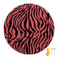 Pink And Black Tiger Stripe Print Basketball