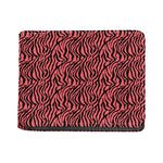 Pink And Black Tiger Stripe Print Bifold Wallet