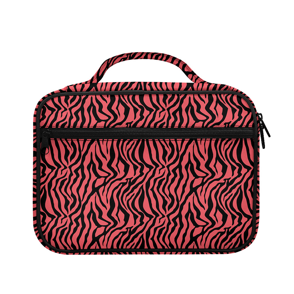 Pink And Black Tiger Stripe Print Briefcase Bible Bag