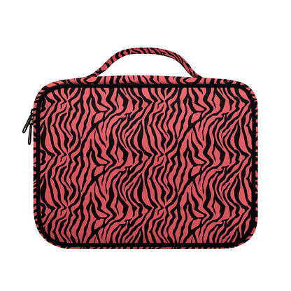 Pink And Black Tiger Stripe Print Briefcase Bible Bag