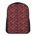 Pink And Black Tiger Stripe Print Casual Backpack