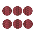 Pink And Black Tiger Stripe Print Coaster Set