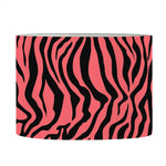 Pink And Black Tiger Stripe Print Drum Lamp Shade