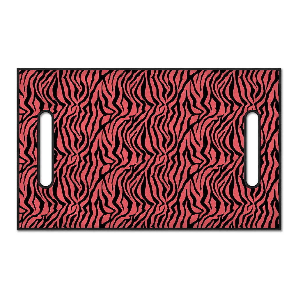 Pink And Black Tiger Stripe Print Golf Cart Seat Cover