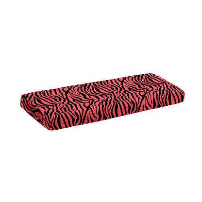 Pink And Black Tiger Stripe Print Piano Keyboard Cover