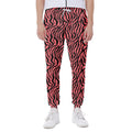 Pink And Black Tiger Stripe Print Joggers