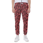 Pink And Black Tiger Stripe Print Scuba Joggers