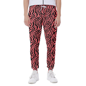 Pink And Black Tiger Stripe Print Scuba Joggers