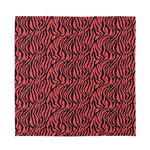 Pink And Black Tiger Stripe Print Silk Bandana